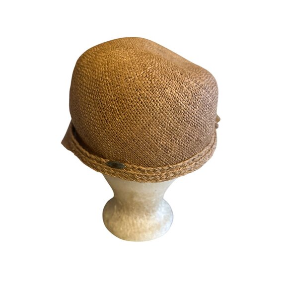 Liz Claiborne Womens Straw Sun Hat With Braided Band Beige - Picture 3 of 6